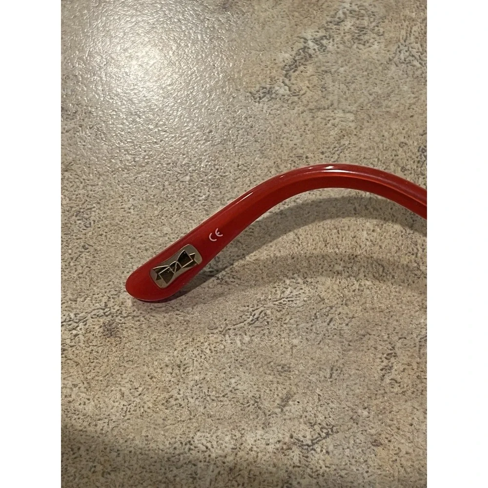 Ted Baker Frame B718 BRN Red Floral 51-16-140mm Half Rim Spring Hinge